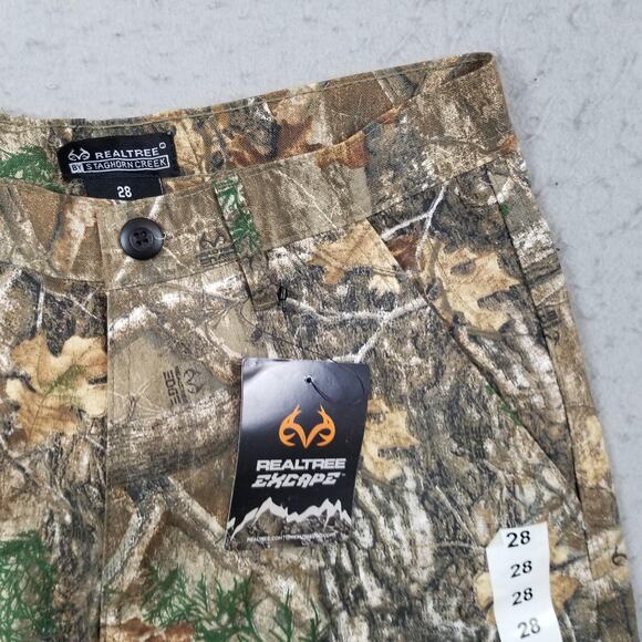 Realtree Staghorn Creek Shorts Mens 28 Camo Realtree Edge Hunting Outdoors - Picture 3 of 15